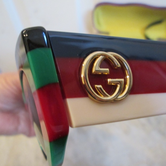 GUCCI Cat Eye Sunglasses Multicolor GG0275S-005 - Picture 5 of 16